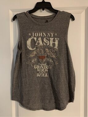 Johnny Cash Gray Tank